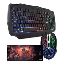 Kit Gamer Teclado Ranger + Mouse Gamer 2400dpi + Mouse Pad