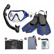 Odoland Snorkel Set 6-en-1 Paquetes De Snorkel Con Mascara D