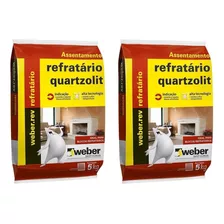 Argamassa P/ Tijolos E Placas Refratárias 10kg Quartzolit