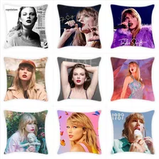 9 Sets Of Seat Cushion Covers, Taylor Swift Print,45 * 45cm