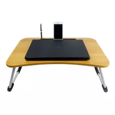 Mesa Para Notebook Laptop Dobrável Portátil Cama Sofá Café Cor Cerejeira