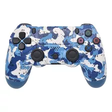 Joystick Inalámbrico Doble Motor Compatible Ps4 Camuflado Ax Color Azul