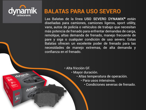 Balatas Uso Severo Delanteras Everest L4 2.0l 17 Dynamik Foto 5