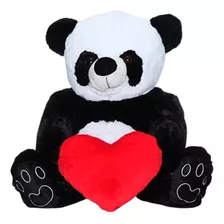 Pelúcia Wu Panda Fofo Com Coração G