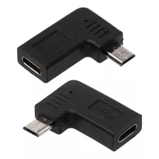 Micro Usb Male To Type C Female 90 Degree Adapter For