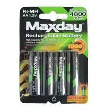 Pila Batería Recargable Aa X4 Unidades 4800mah 1.2v Ni-mh