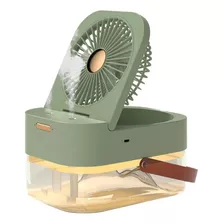 Mini Ventilador Portatil Humidificador Difusor Aromaterapia Color Verde