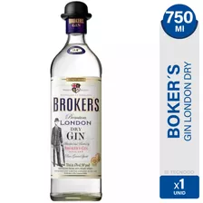 Gin Brokers Premium 750ml London Dry Gin - 01mercado