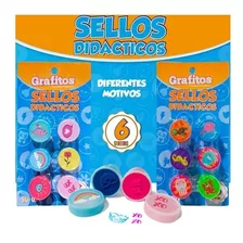 Sellos Didacticos Infantiles Grafitos X6