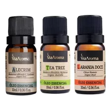 Óleo Via Aroma Laranja Doce + Alecrim + Tea Tree 100% Puro 