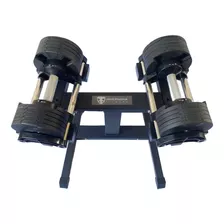 Set Mancuernas Ajust. 2kg A 20kg (incrementos De 2kg) + Rack