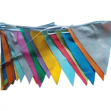 Banderines Multicolores En Friselina Gruesa 10 Metros