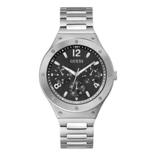 Guess Mens Dress Multifunction 44mm Watch Silver-tone Stainl