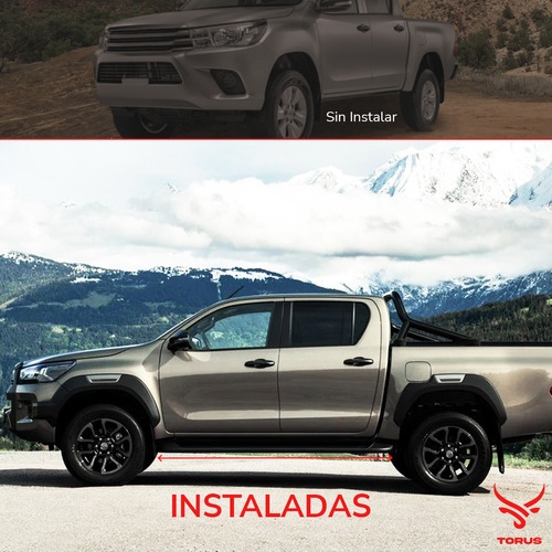 Estribos Hilux Doble Cabina 2021 2022 2023 2024 Torus Foto 4