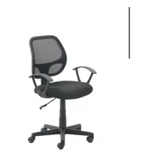 Silla Giratoria Secretarial Lf Products Negra Descasabrazos 