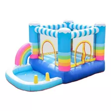 Castillo Inflable Para Niños Doctor Dolphin Alberca Tobogán 