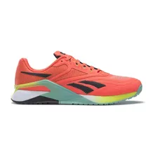 Zapatillas Reebok Nano X2 Color Orange Flare/core Black/acid Yellow - Adulto 40 Ar