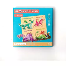 Puzzles De Dinosaurios Magneticos De 40pcs
