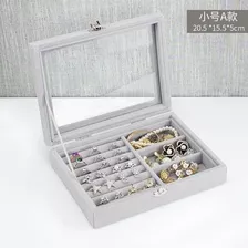 Joyero Organizador De Terciopelo Para Damas - Joyas Joyería 