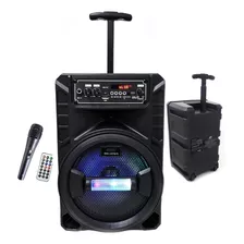 Caixa De Som Grande 500 Pmpo E 120 Rms + Microfone Karaoke