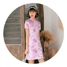 Vestido Chino Tradicional Qipao Cheongsam Adorno