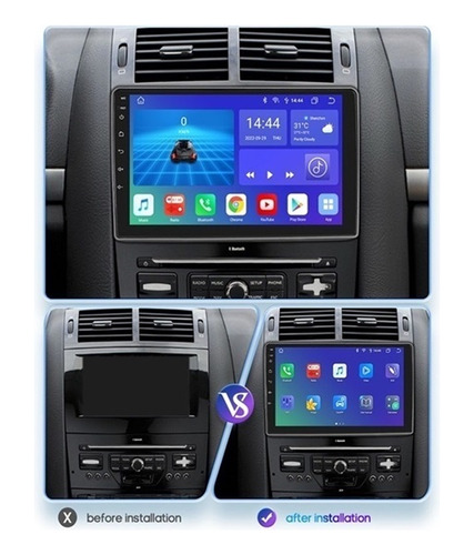 Estreo Peugeot 407 2004-2011 Android Carplay 2+32g Gps Wifi Foto 3