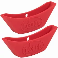 Lodge Asahh41 Silicone Assist Handle Holder Red 2 Count