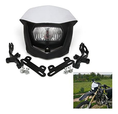 Foto de Carcasa Blanca Y Negra 12v 35w Faro Yamaha Yz Xt Wr Ttr 125