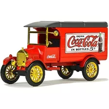 Ford Modelo Tt Entrega Van Coca-cola Rojo Con Ruedas Dorada.