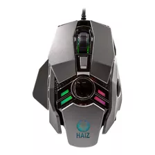 Mouse Gamer 3200dpi 7botões Led Rgb Base Metal Haiz Hz-280