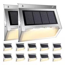 Actualice El Paquete De 12 Luces Solares Para Terraza Jackyl