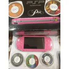 Psp 1004 Pink Original Com Caixa Playstation Portable 1000