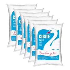 6 Pacote Sal Refinado Light Sem Glutém Fino Cisne 500g