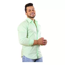 Camisa Masculina Social Básica Slim