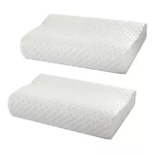 Pack X2 Almohada Ortopedica Almohada Cervical Memoria Latex