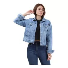 Camperas Mujer Jean Verde Militar Talles Grandes 46 Al 56 