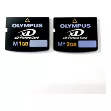 2 Tarjetas Memoria Flash Olympus Xd-picture 1gb M Y 2gb M+