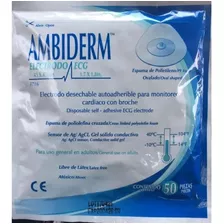 Electrodo Para Monitoreo Cardiaco Ambiderm T-716 Con 50 Pz