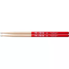 Vic Firth 5bnvg Baquetas 5b Punta De Nylon Para Batería Color Madera/rojo