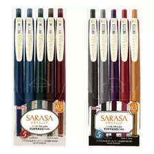 Pack Sarasa Zebra Vintage 10 Colores Gel 0,5 Mm - Japonés