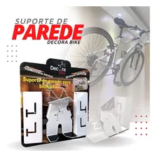 2 Suportes Para Pendurar 2 Bicicletas Na Parede Com Trilhos P Troca Entre Modelos Mtb Speed + Furo Pra Tranca E Gabarito