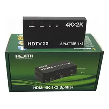 Adaptador Multiplicador Splitter Hdmi 1x2 4k Uhd 3d