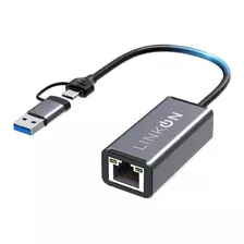 Adaptador 2en1 Usb A Y C A Rj45 Lan Ethernet 10/100/1000mbps