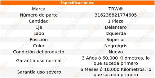 (1) Horquilla Delantera Izquierda Superior Isuzu Oasis 96/99 Foto 2