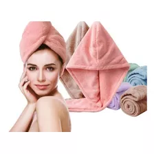 Toalla Gorro Turbante Microfibra Para Secar Cabello Ducha