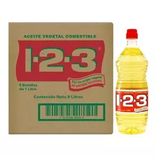 Aceite Vegetal 123 Con 9 Pzas De 1 L C/u