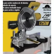 Sierra Ingleteadora 1250w 200mm 8 PuLG + Disco Madera