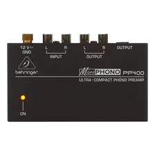 Behringer Pp400 Preamplificador Phono Ultra Compacto