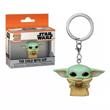 Llavero Funko Pop! Star Wars - Baby Yoda Taza - Mandalorian