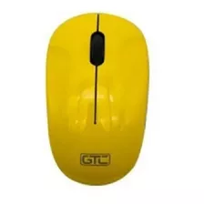 Mouse Inalambrico Optico Usb Gtc Economico 1200 Dpi Color Amarillo